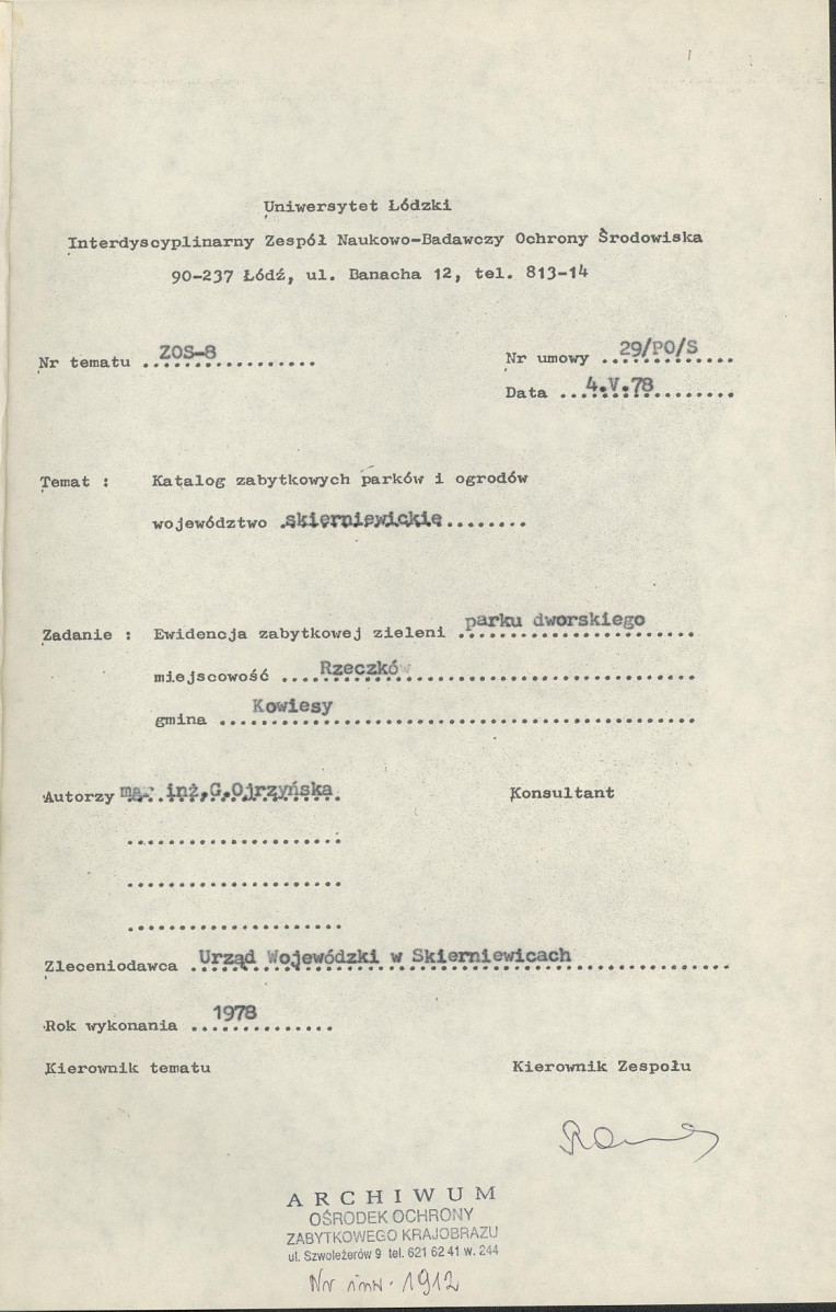 Ewidencja parkowa, skan nr 5