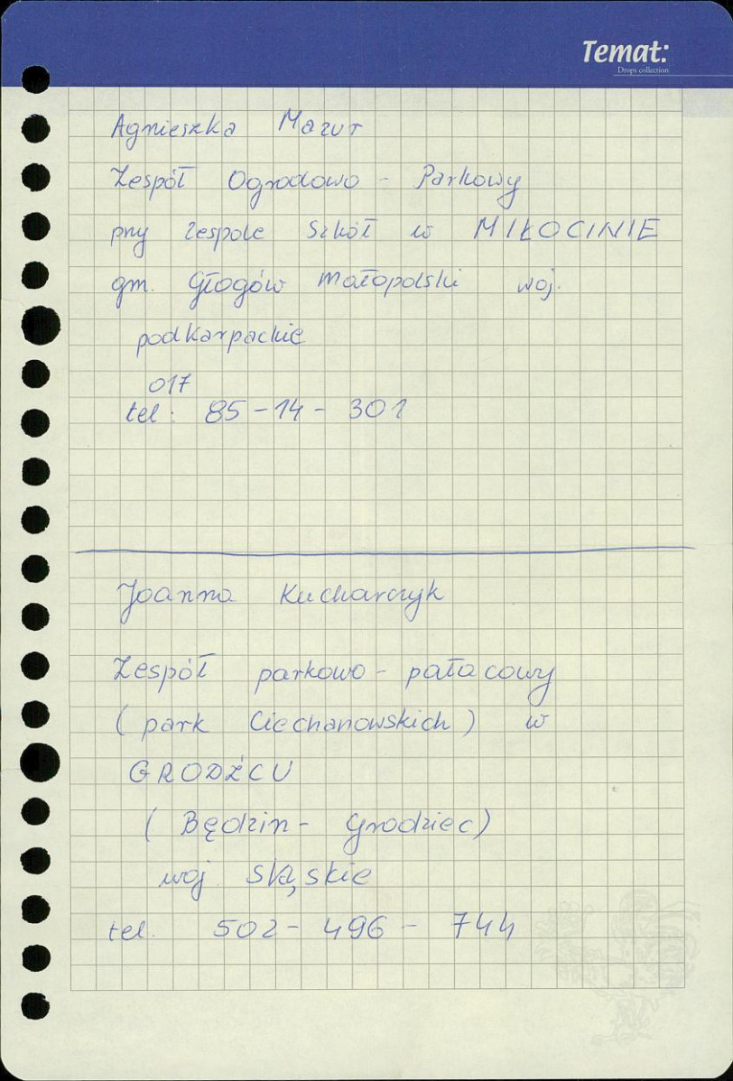Ewidencja parkowa, skan nr 3