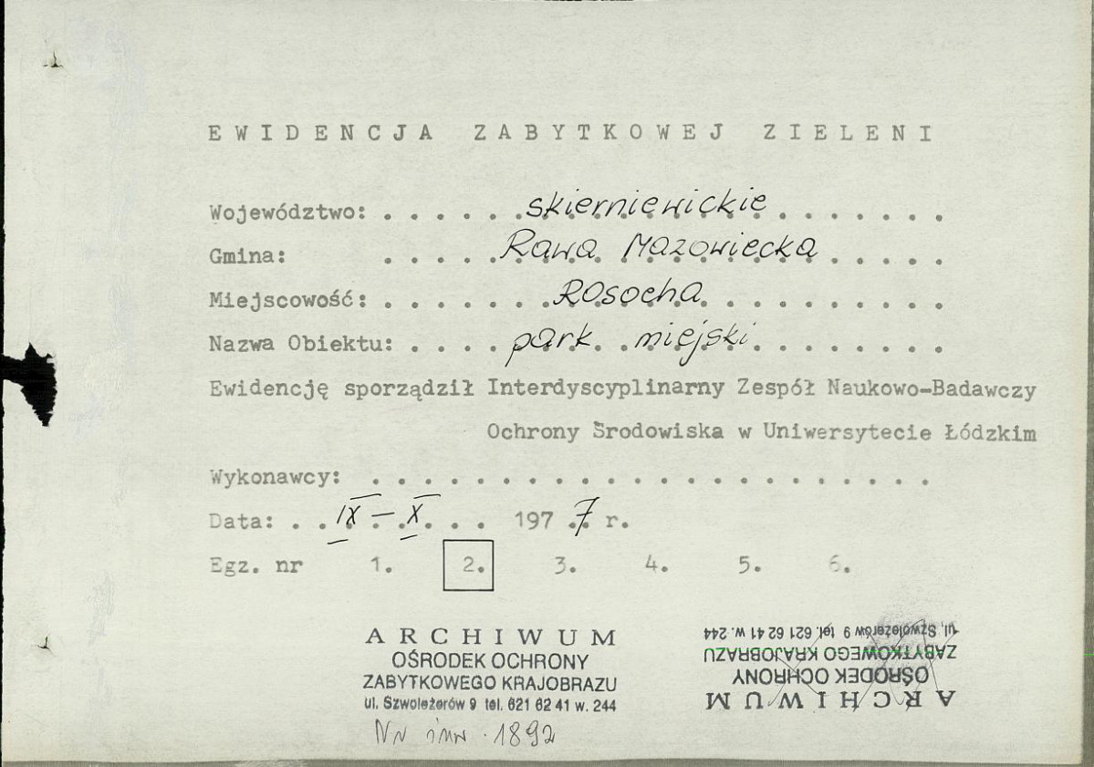 Ewidencja parkowa, skan nr 5