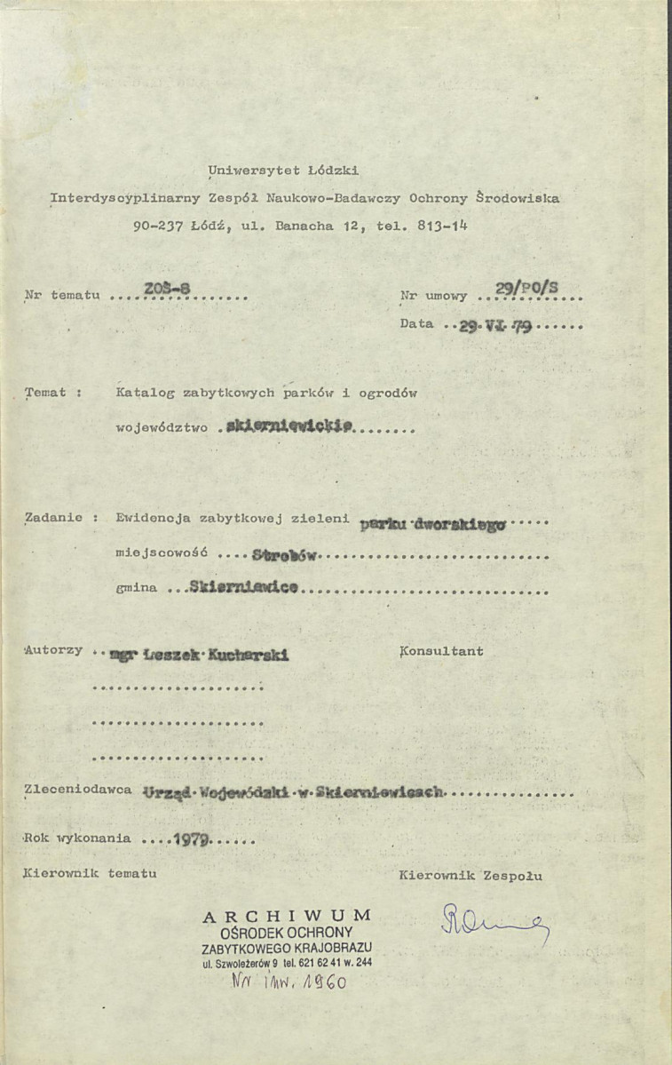 Ewidencja parkowa, skan nr 4