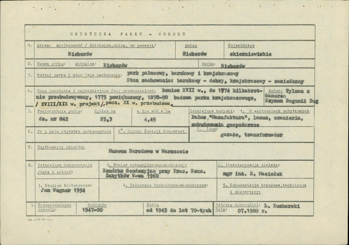 Ewidencja parkowa, skan nr 5