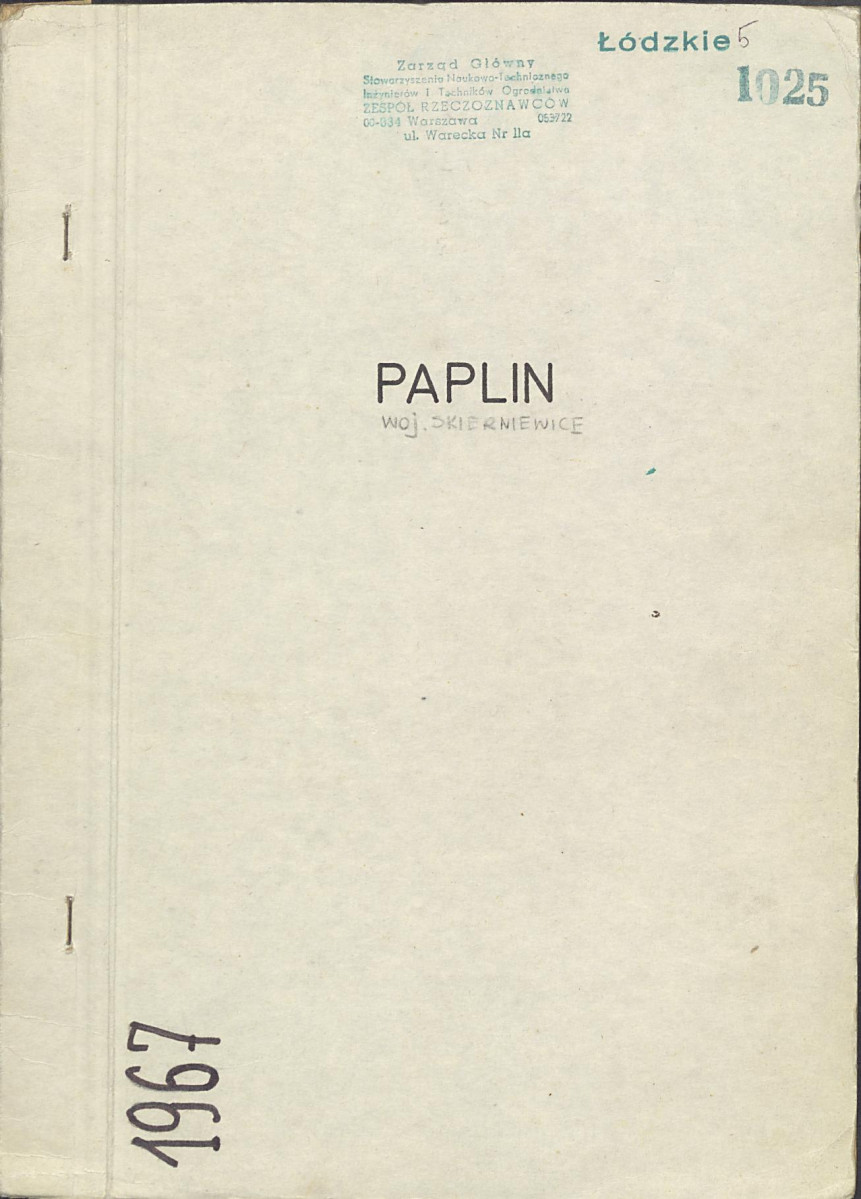 Ewidencja parkowa, skan nr 1