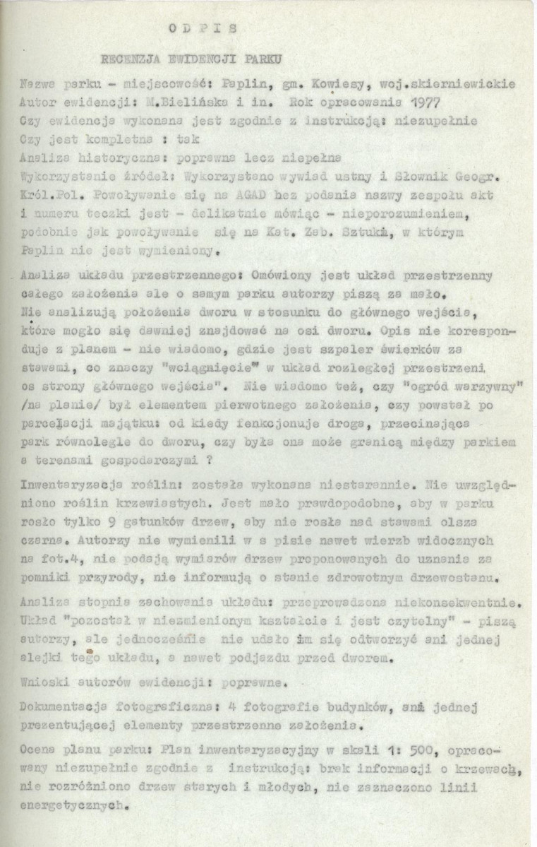 Ewidencja parkowa, skan nr 6