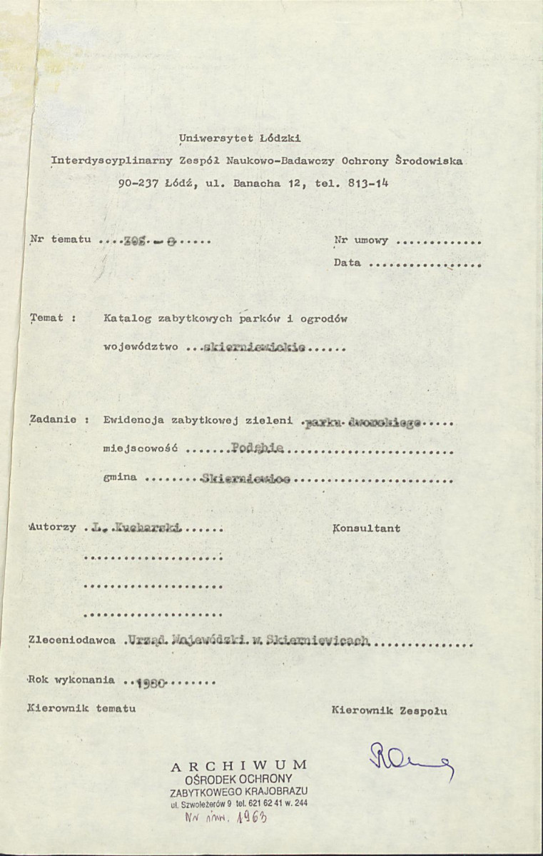 EP - Ewidencja parkowa, skan nr 4