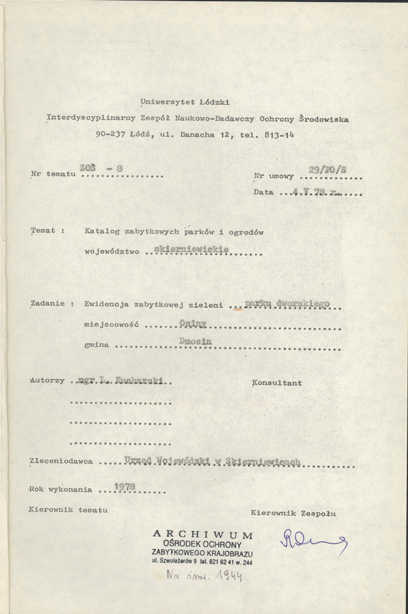 Ewidencja parkowa, skan nr 5