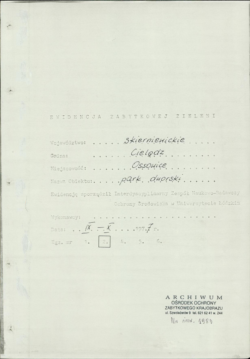 Ewidencja parkowa, skan nr 4