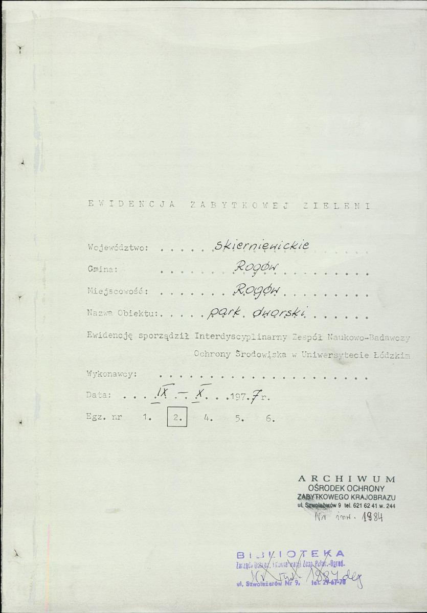EP - Ewidencja parkowa, skan nr 4