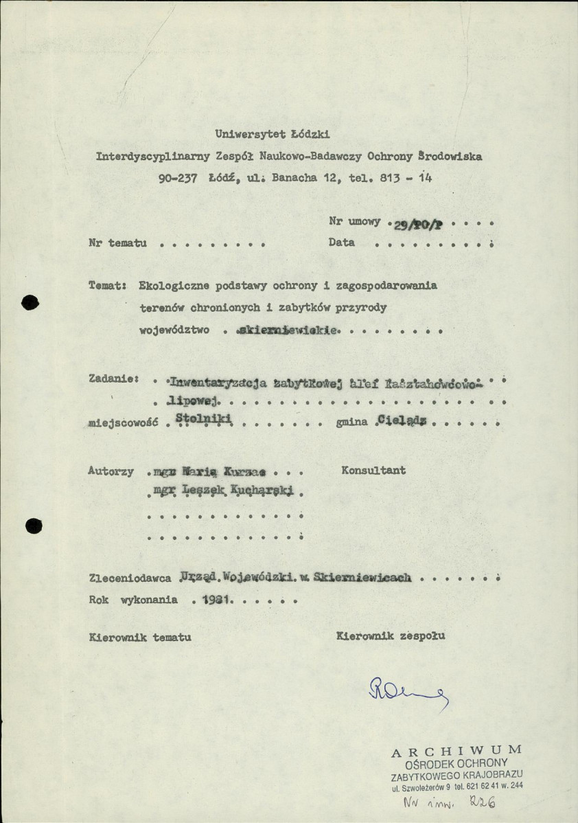 Ewidencja parkowa, skan nr 4