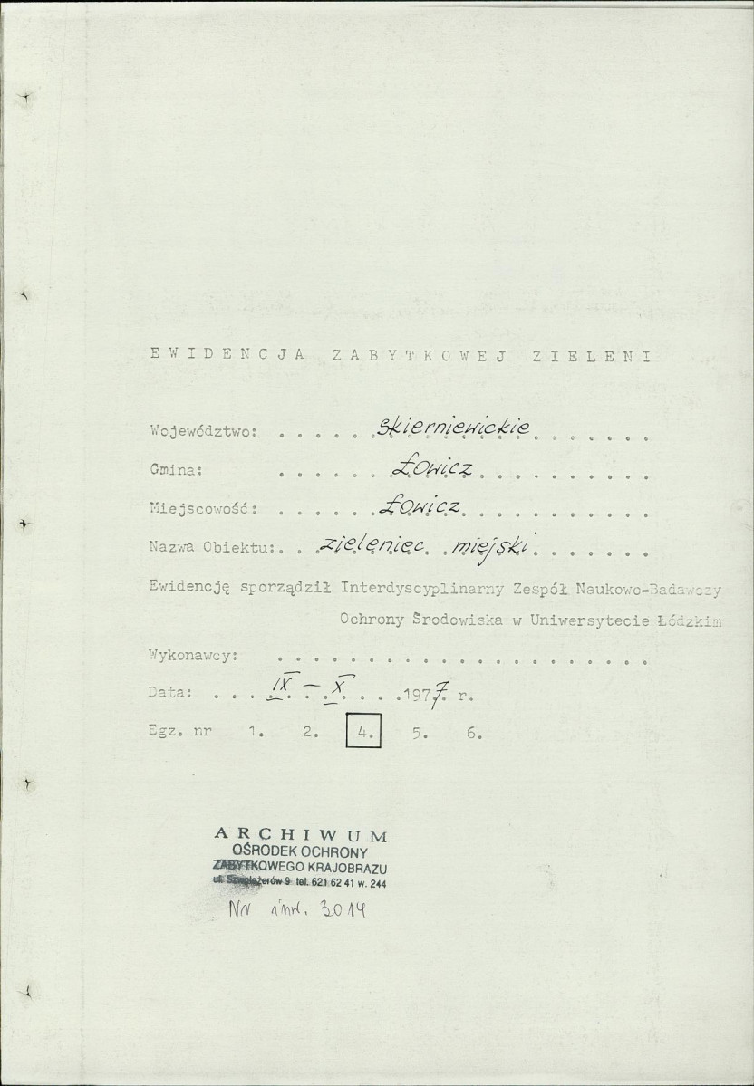 Ewidencja parkowa, skan nr 3