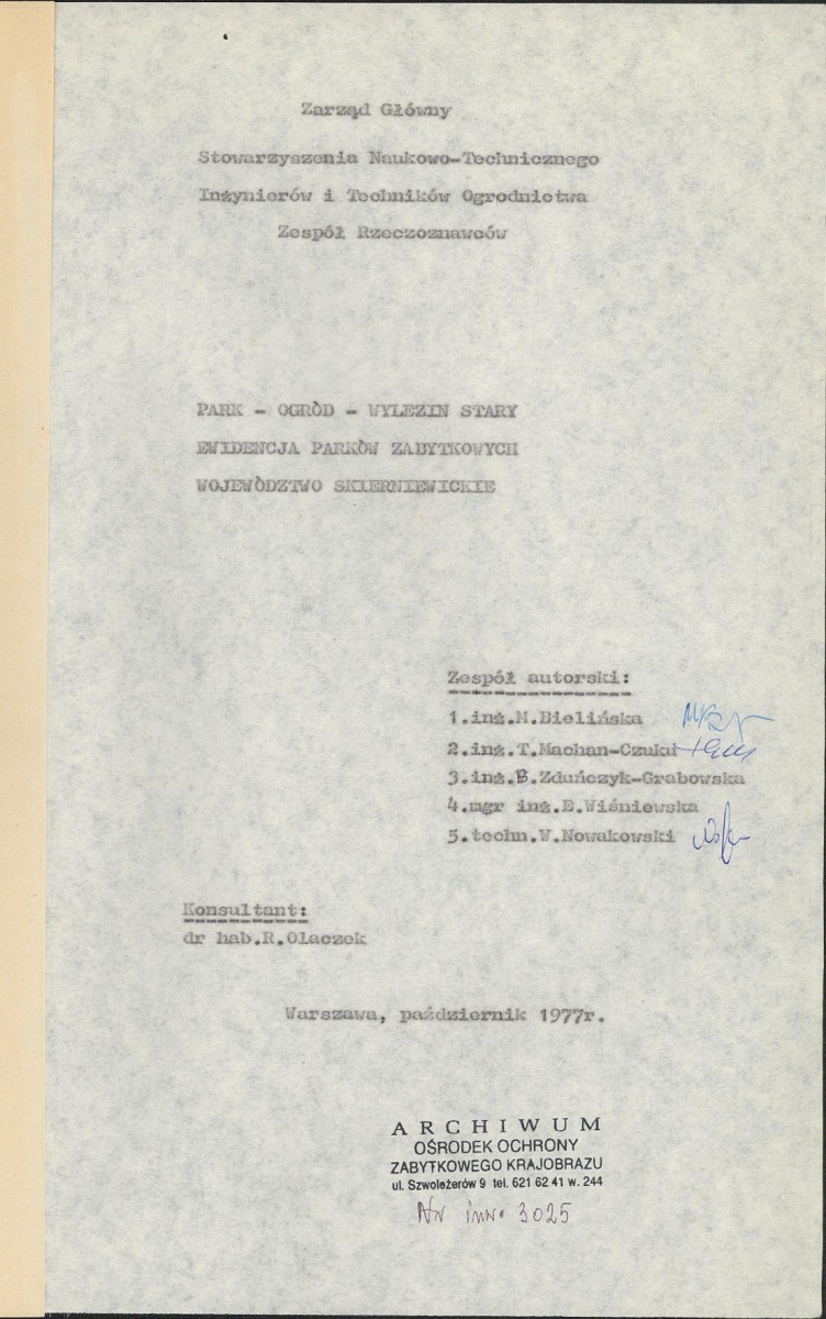 EP - Ewidencja parkowa, skan nr 4