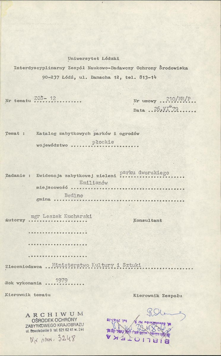 Ewidencja parkowa, skan nr 6