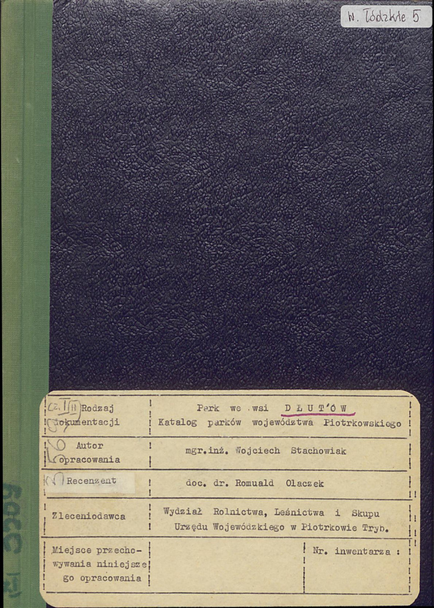 EP - Ewidencja parkowa, skan nr 1