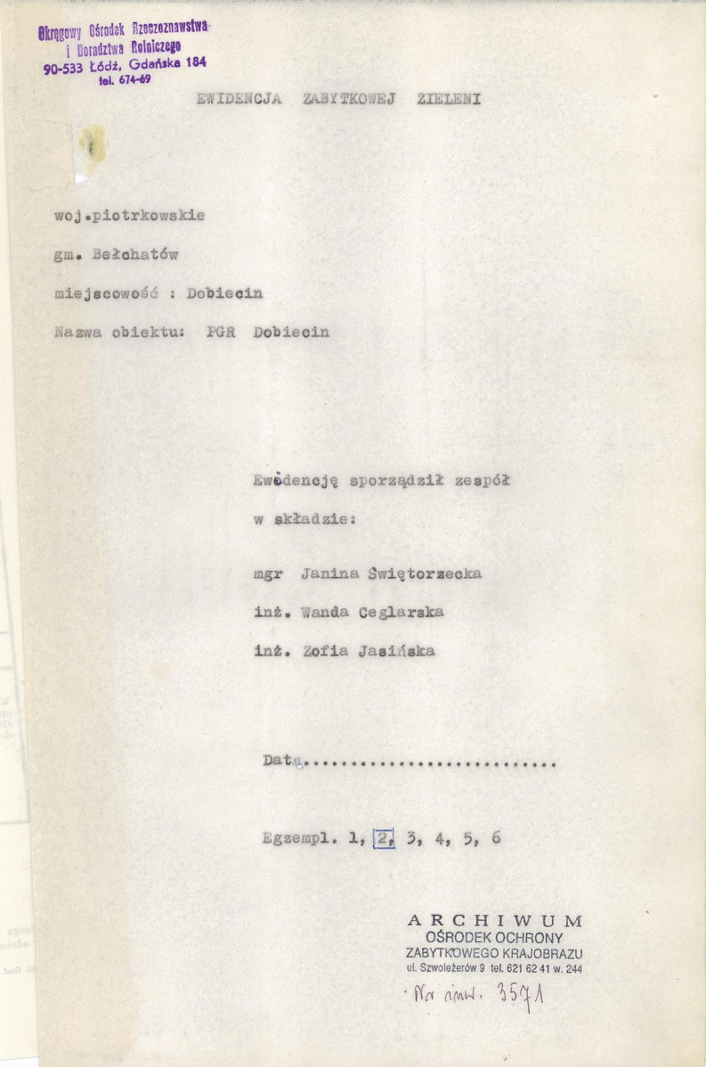 EP - Ewidencja parkowa, skan nr 4