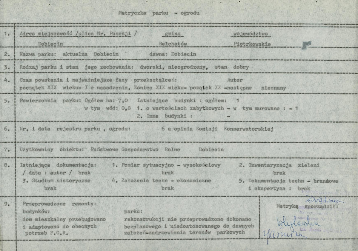EP - Ewidencja parkowa, skan nr 5