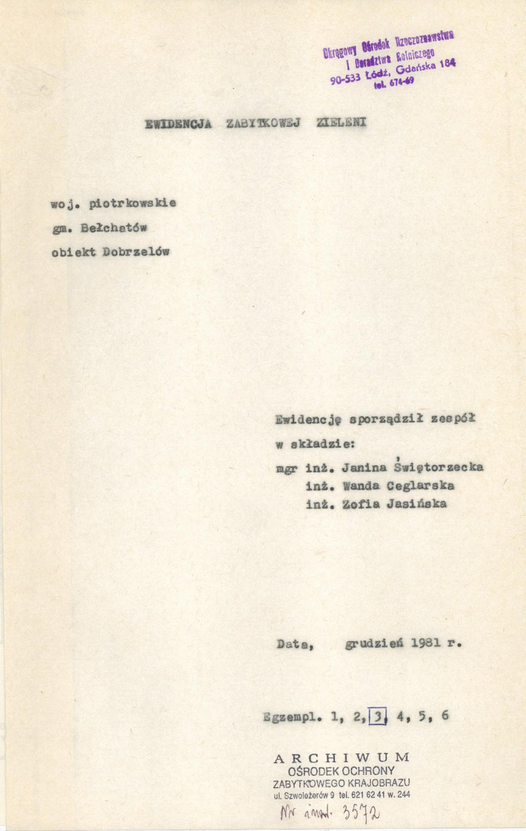 EP - Ewidencja parkowa, skan nr 4