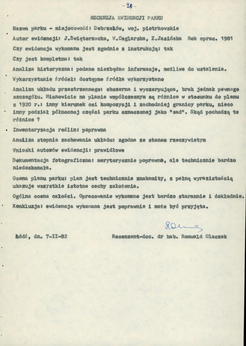 EP - Ewidencja parkowa, skan nr 29