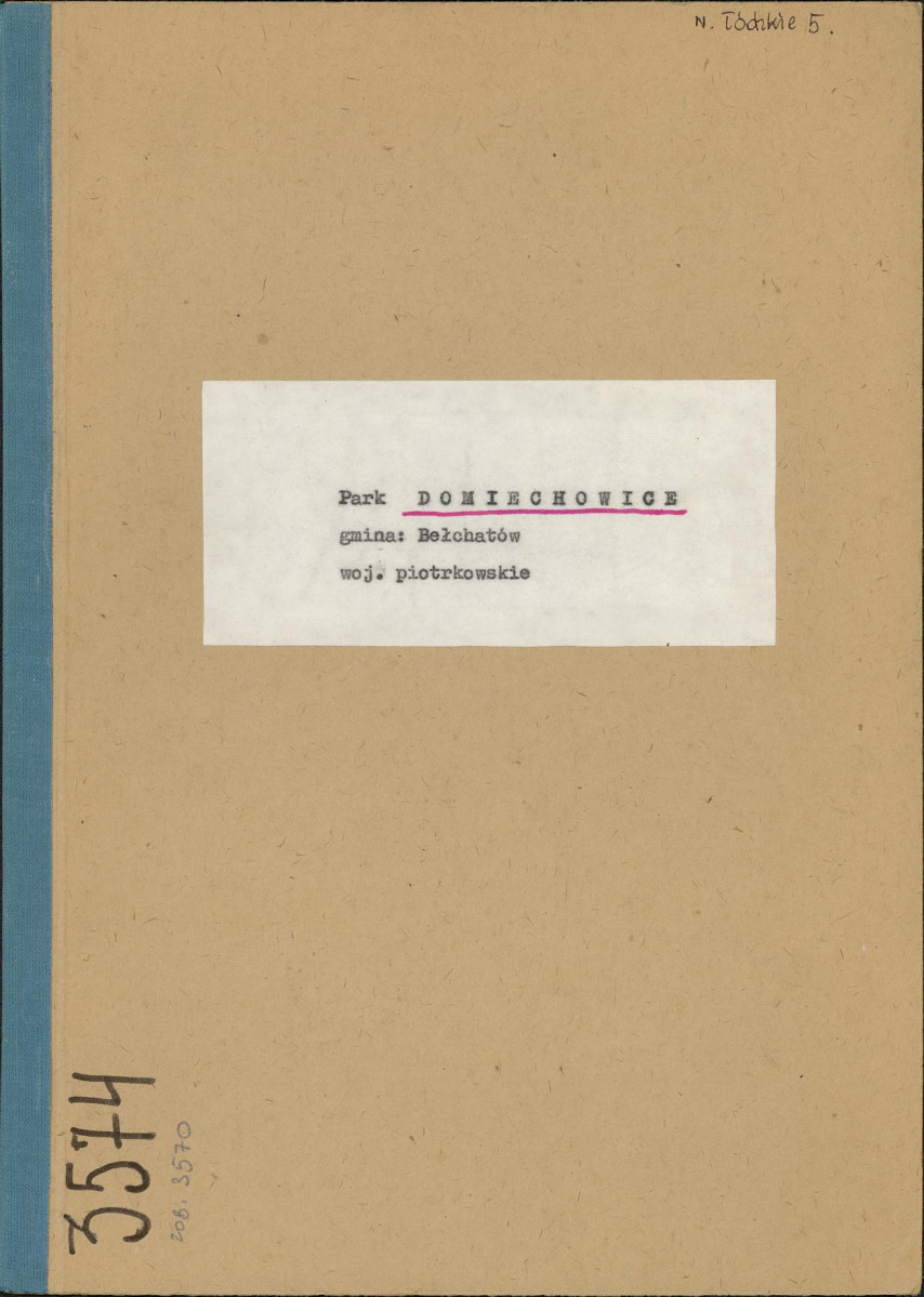 EP - Ewidencja parkowa, skan nr 1