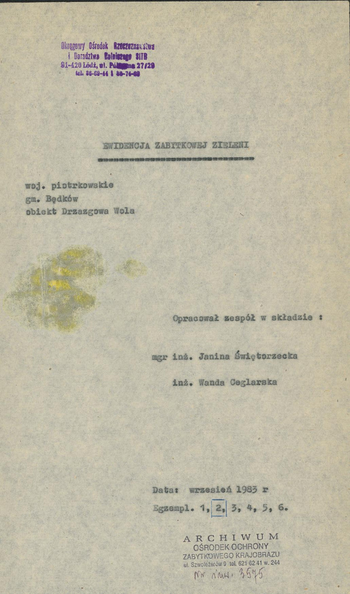 EP - Ewidencja parkowa, skan nr 4