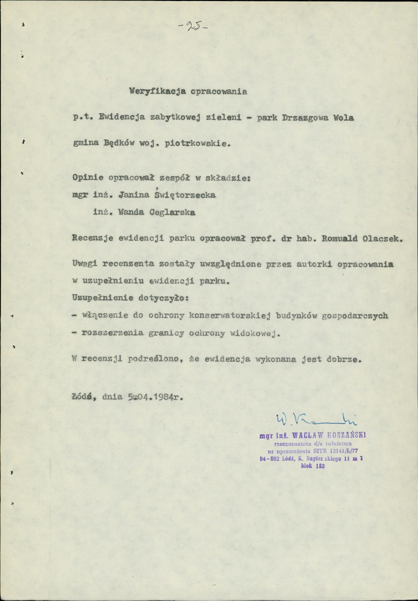 EP - Ewidencja parkowa, skan nr 30