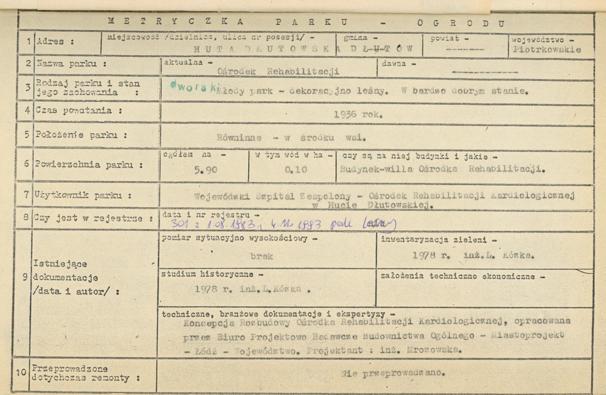 Ewidencja parkowa, skan nr 5