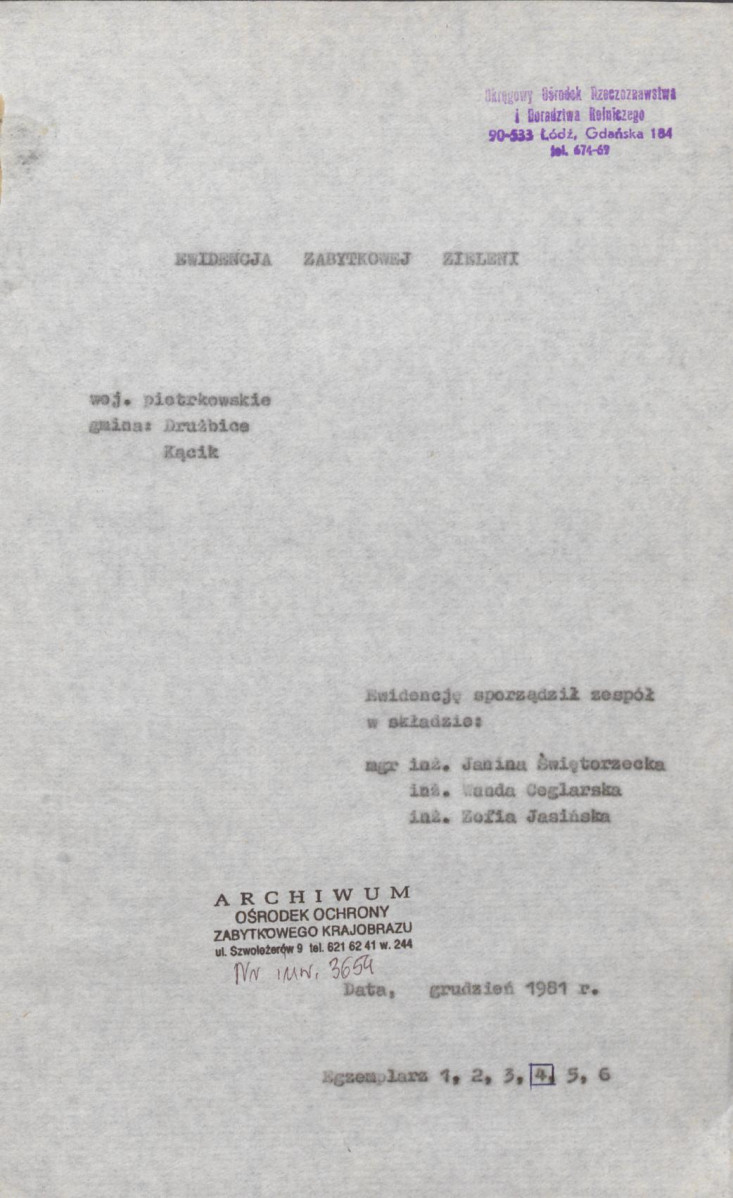EP - Ewidencja parkowa, skan nr 4