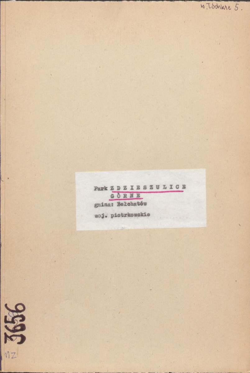 EP - Ewidencja parkowa, skan nr 1