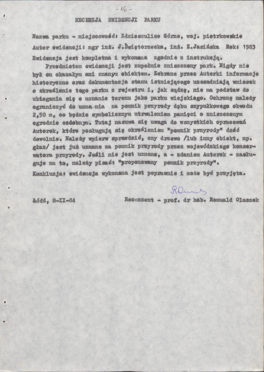 EP - Ewidencja parkowa, skan nr 21