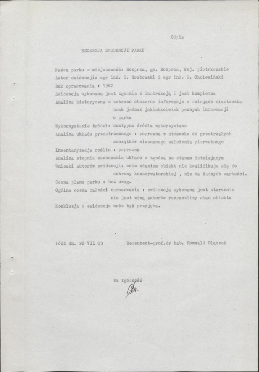 Ewidencja parkowa, skan nr 6