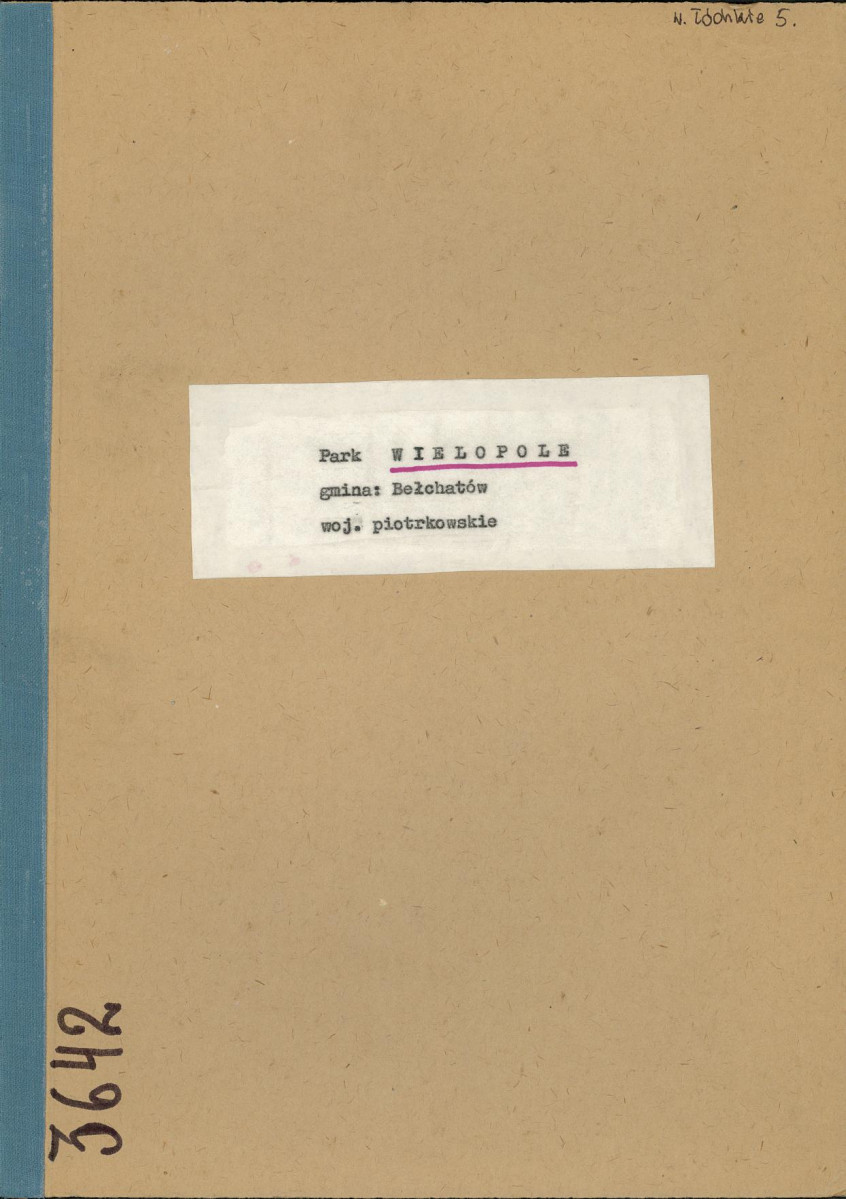 EP - Ewidencja parkowa, skan nr 1