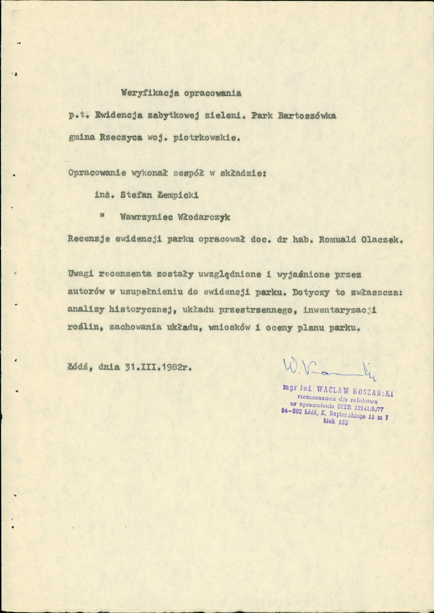 Ewidencja parkowa, skan nr 26