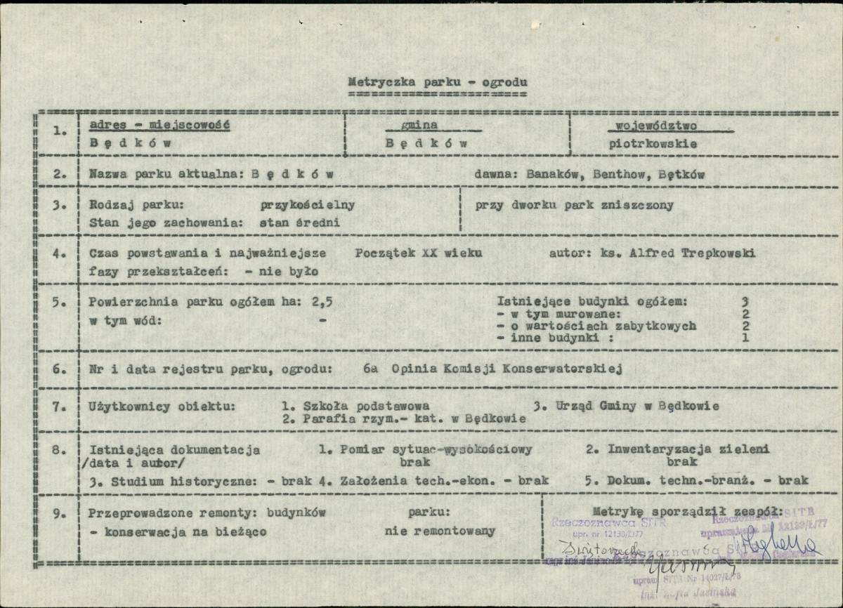 EP - Ewidencja parkowa, skan nr 5