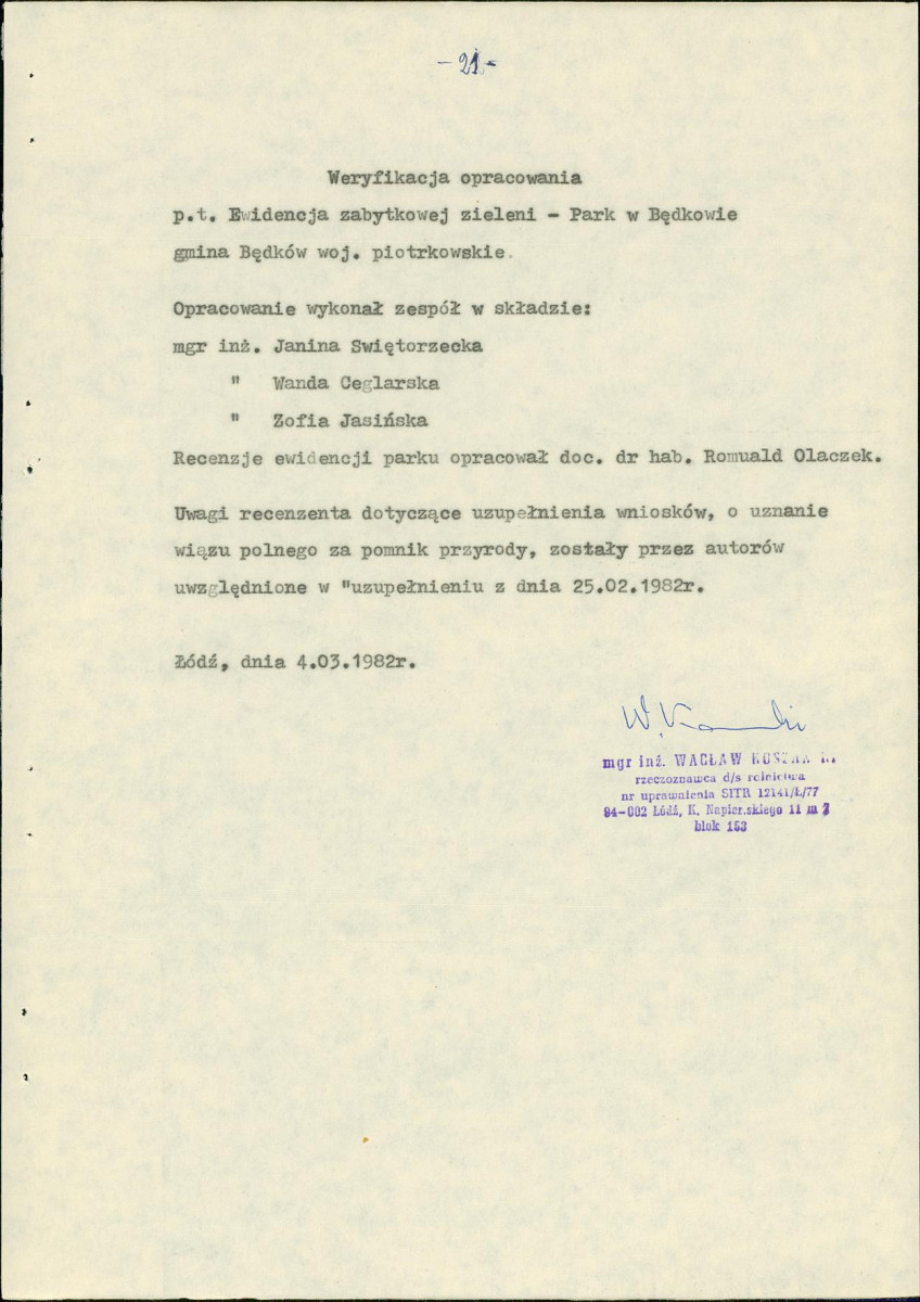 EP - Ewidencja parkowa, skan nr 26