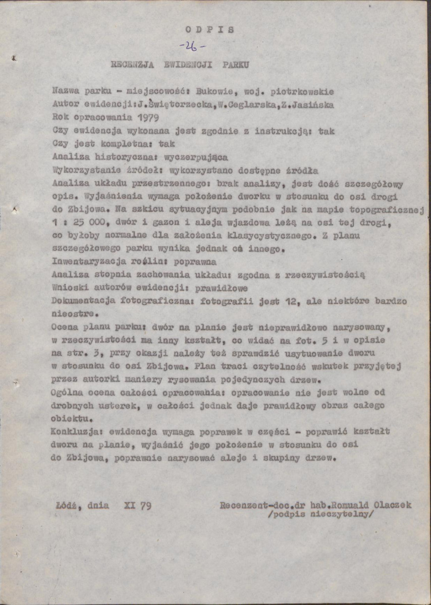 EP - Ewidencja parkowa, skan nr 33