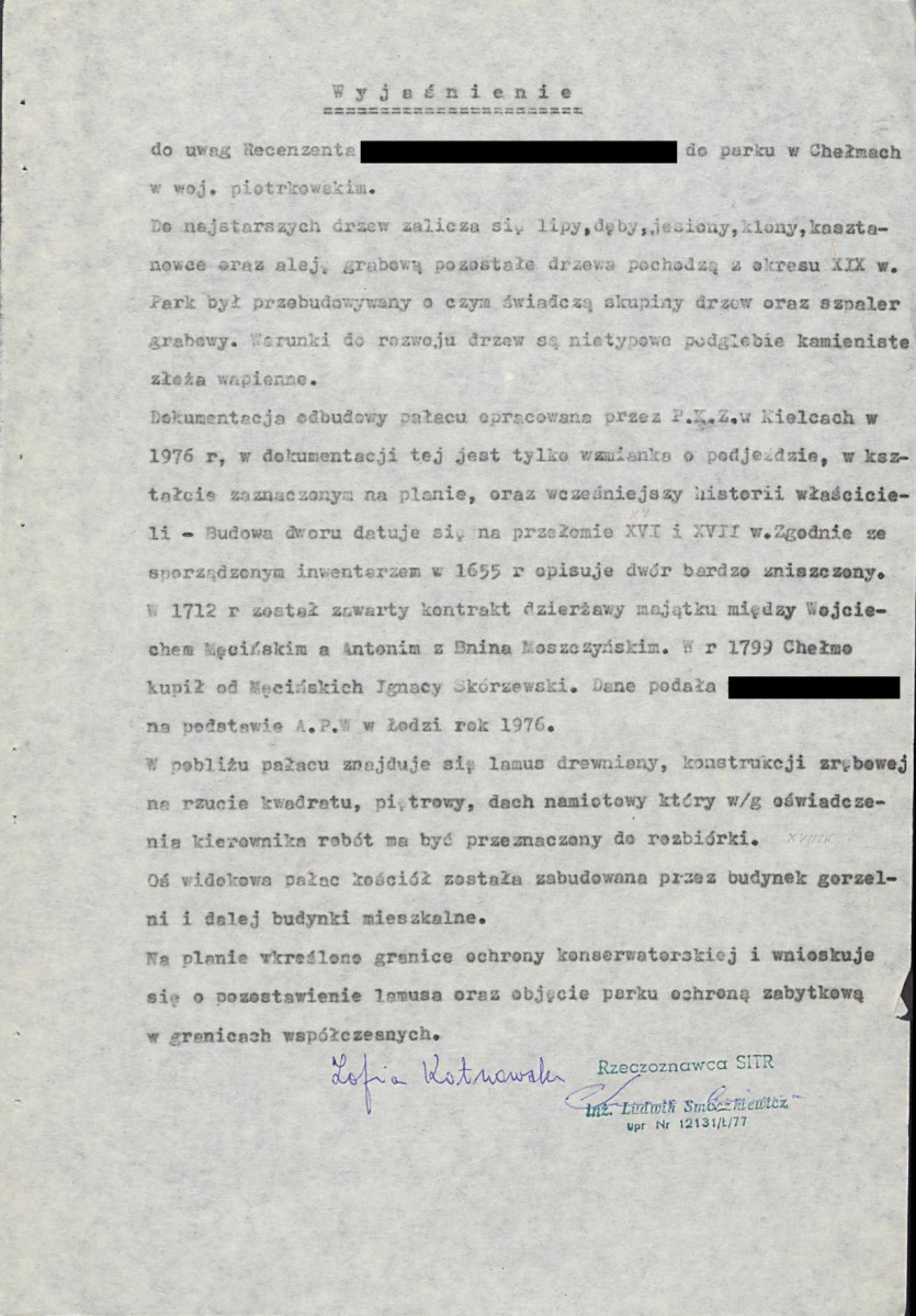 EP - Ewidencja parkowa, skan nr 6