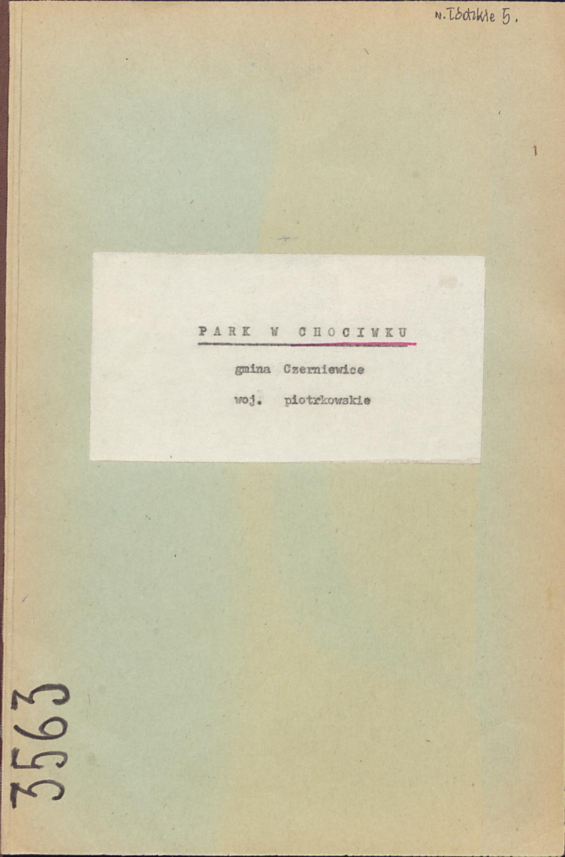 EP - Ewidencja parkowa, skan nr 1