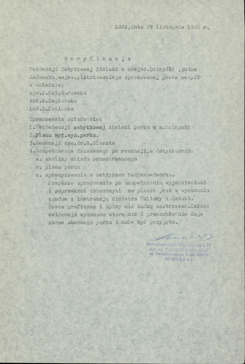 Ewidencja parkowa, skan nr 30