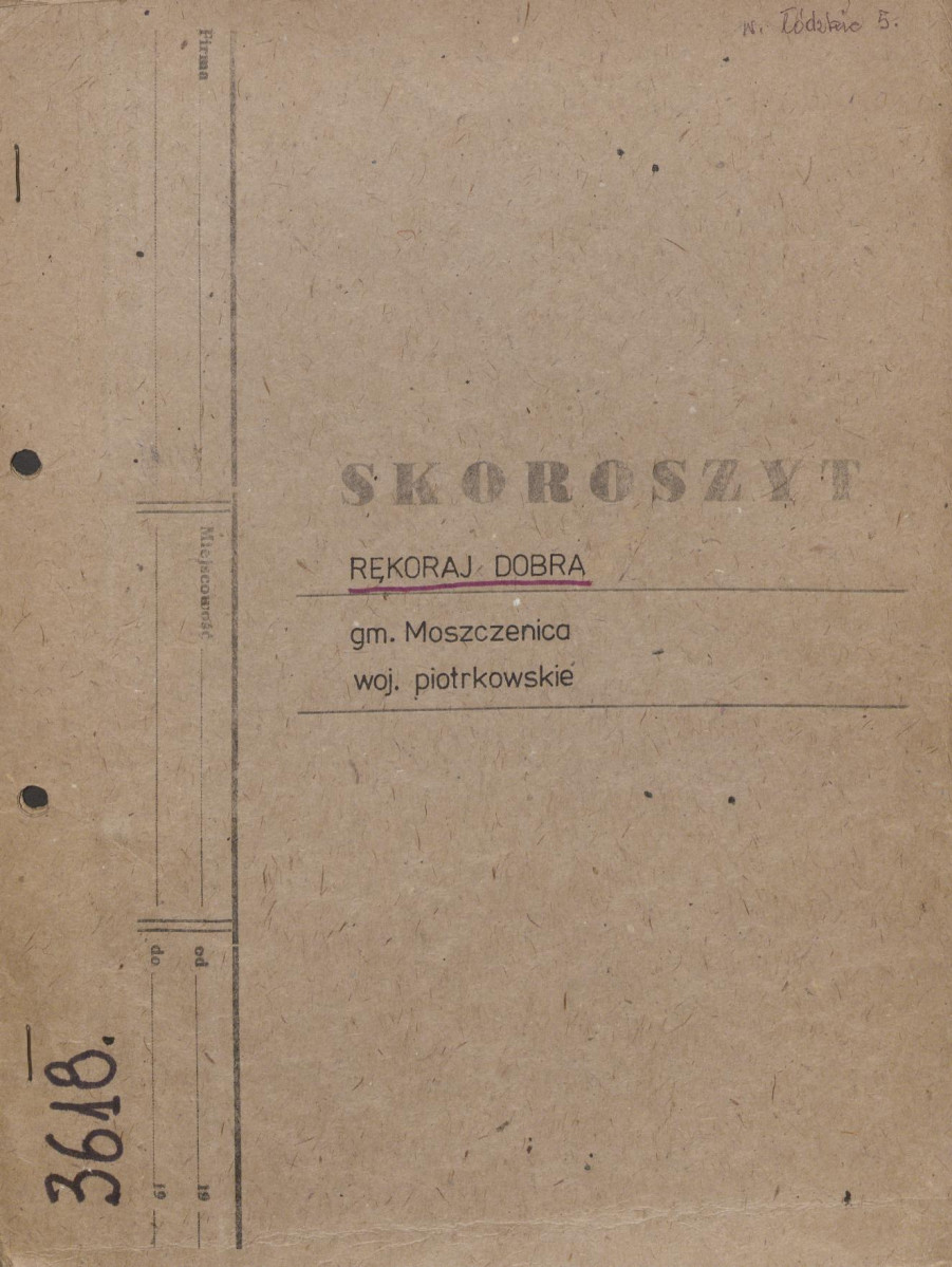 EP - Ewidencja parkowa, skan nr 1