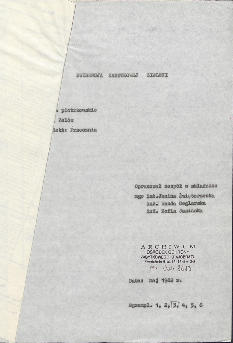 EP - Ewidencja parkowa, skan nr 4