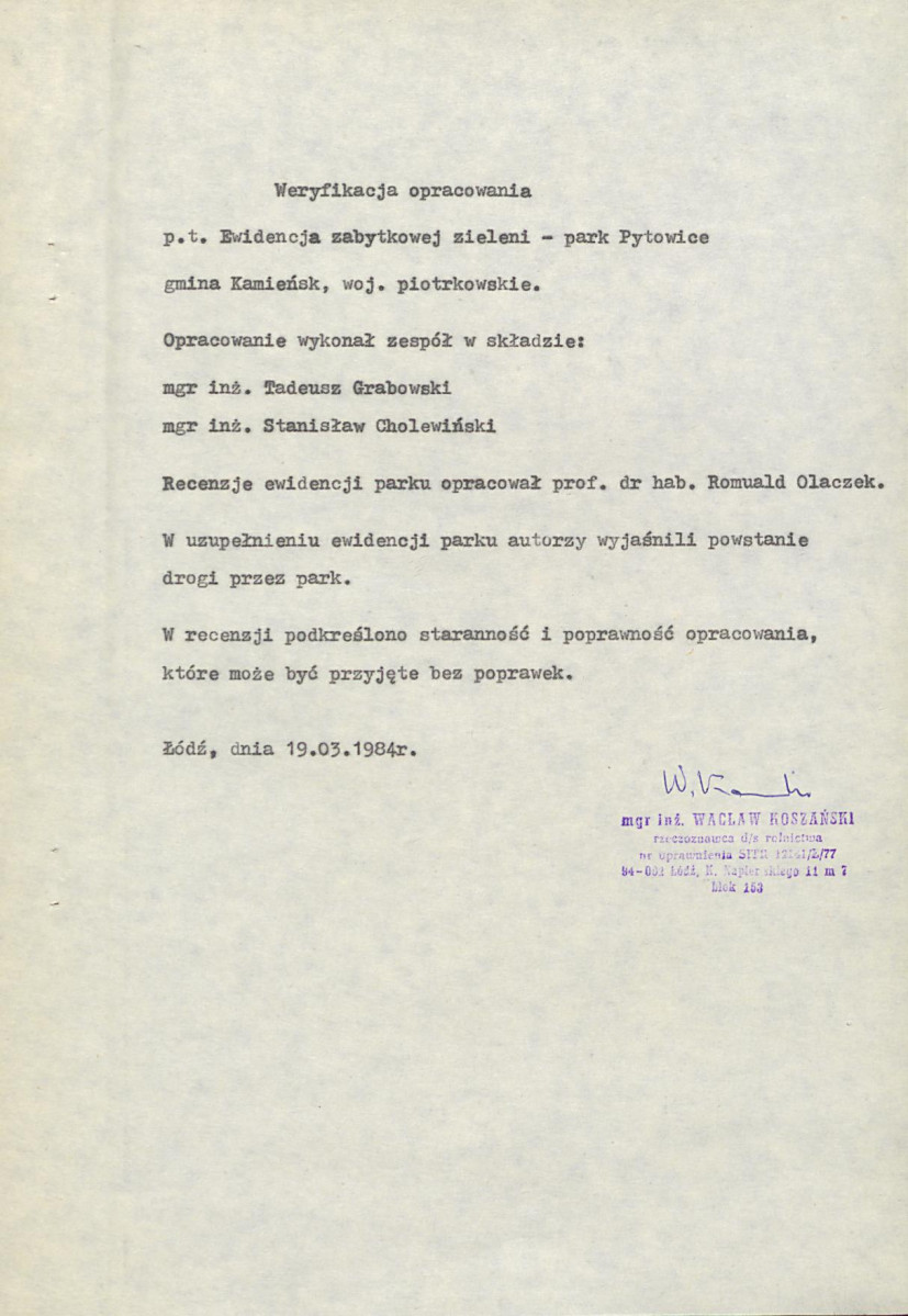 EP - Ewidencja parkowa, skan nr 5
