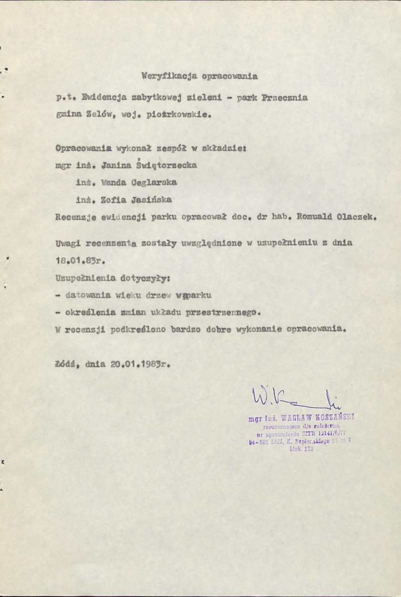 EP - Ewidencja parkowa, skan nr 26