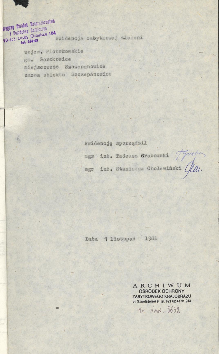 EP - Ewidencja parkowa, skan nr 4