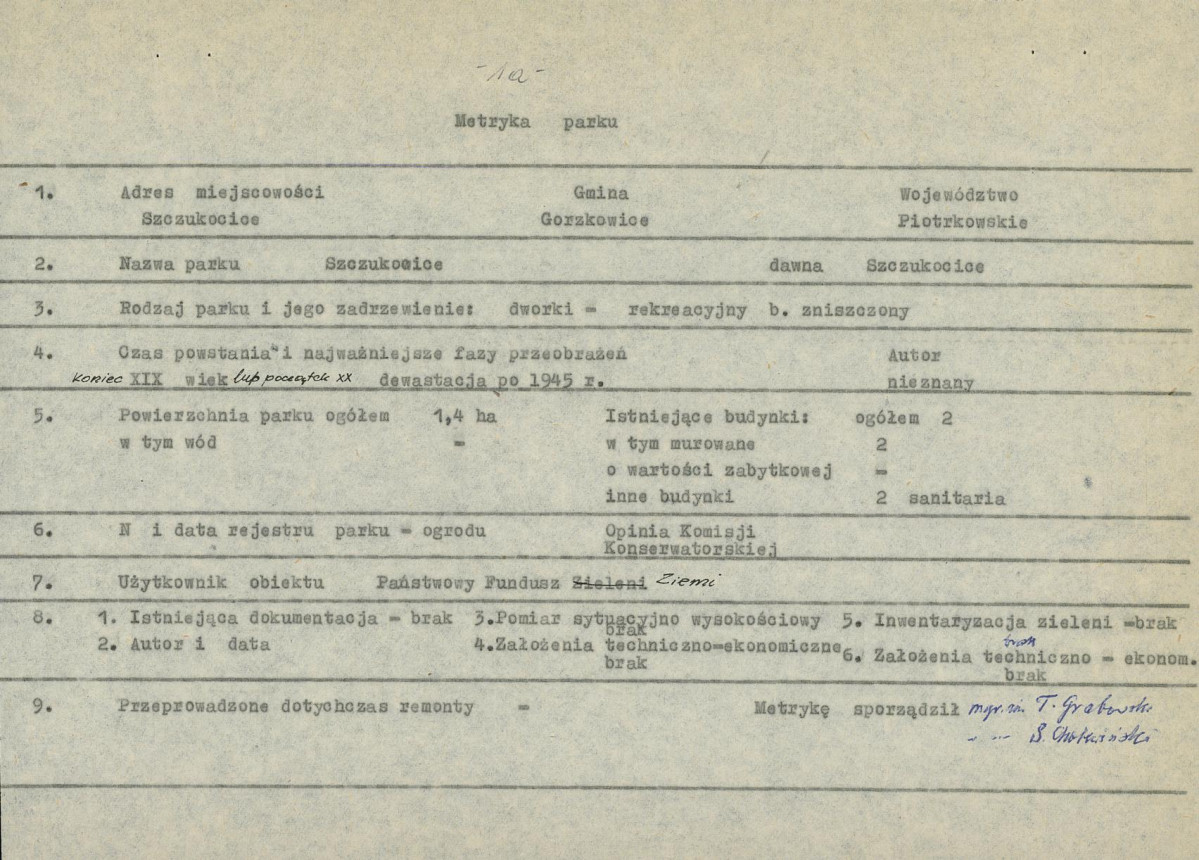 Ewidencja parkowa, skan nr 5