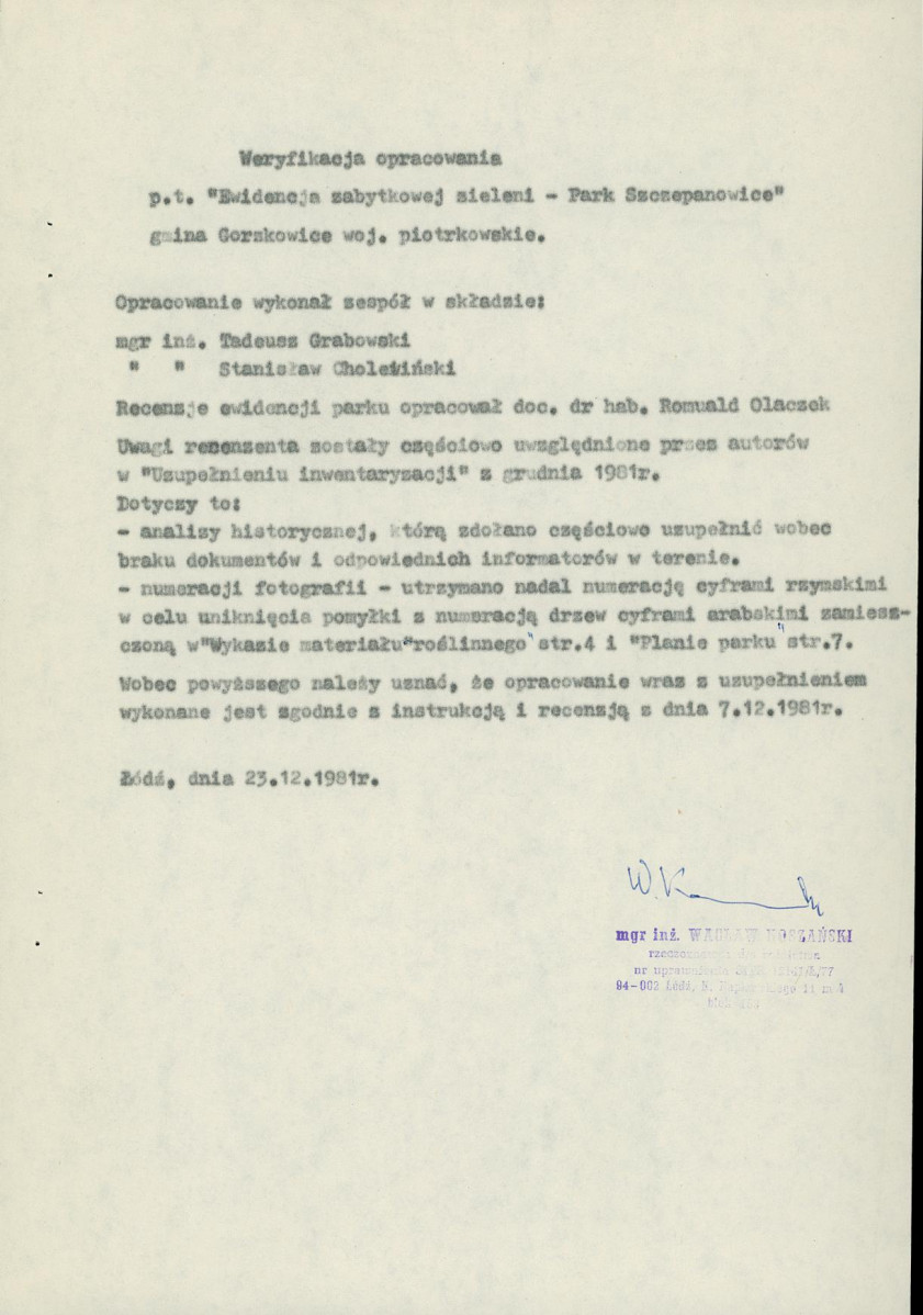 EP - Ewidencja parkowa, skan nr 20