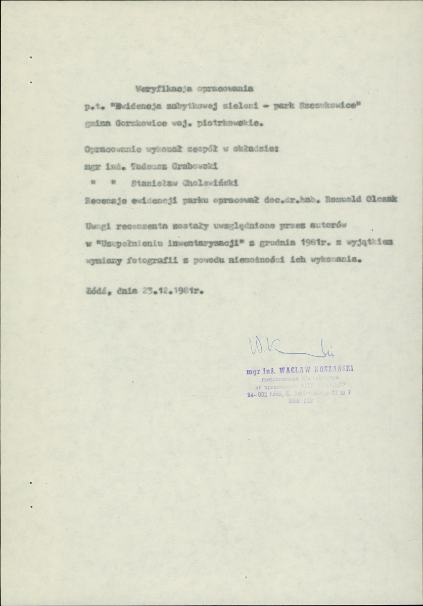 Ewidencja parkowa, skan nr 19