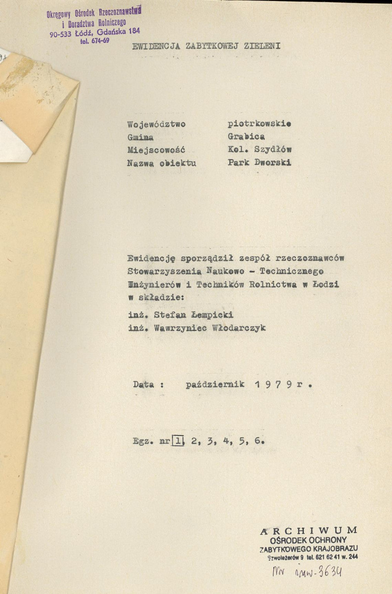 Ewidencja parkowa, skan nr 5