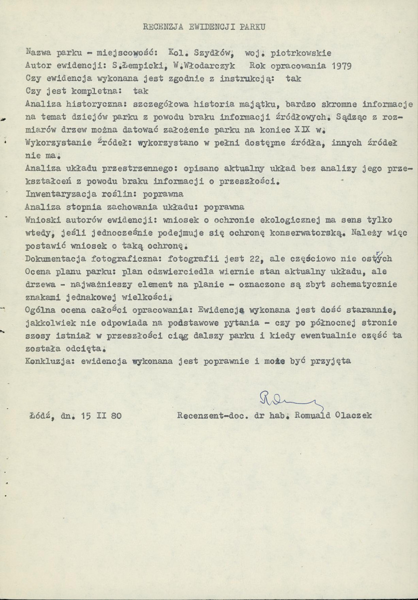Ewidencja parkowa, skan nr 28