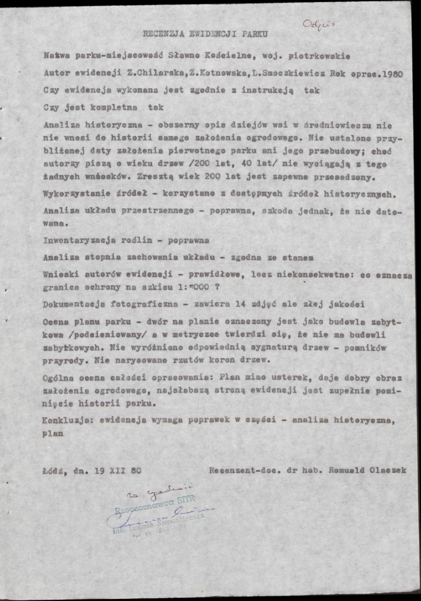 EP - Ewidencja parkowa, skan nr 6