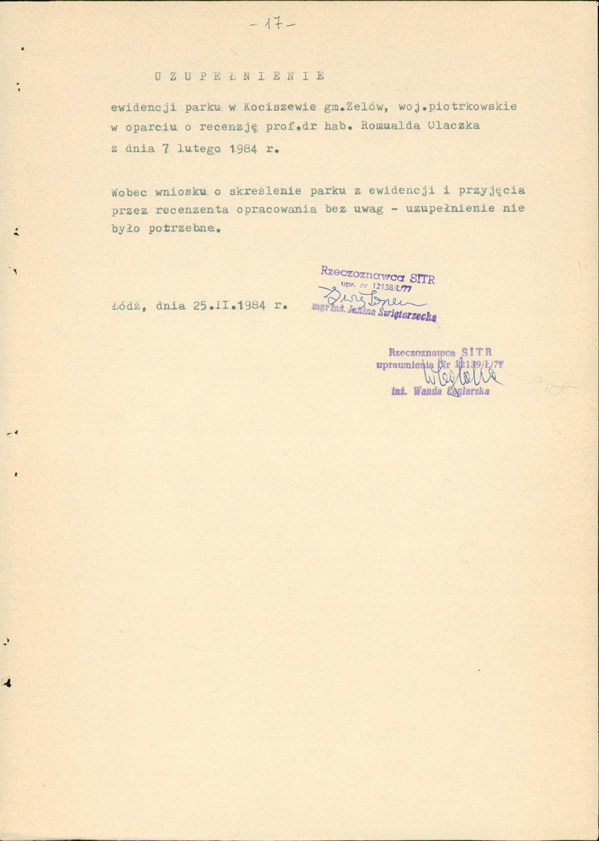EP - Ewidencja parkowa, skan nr 22
