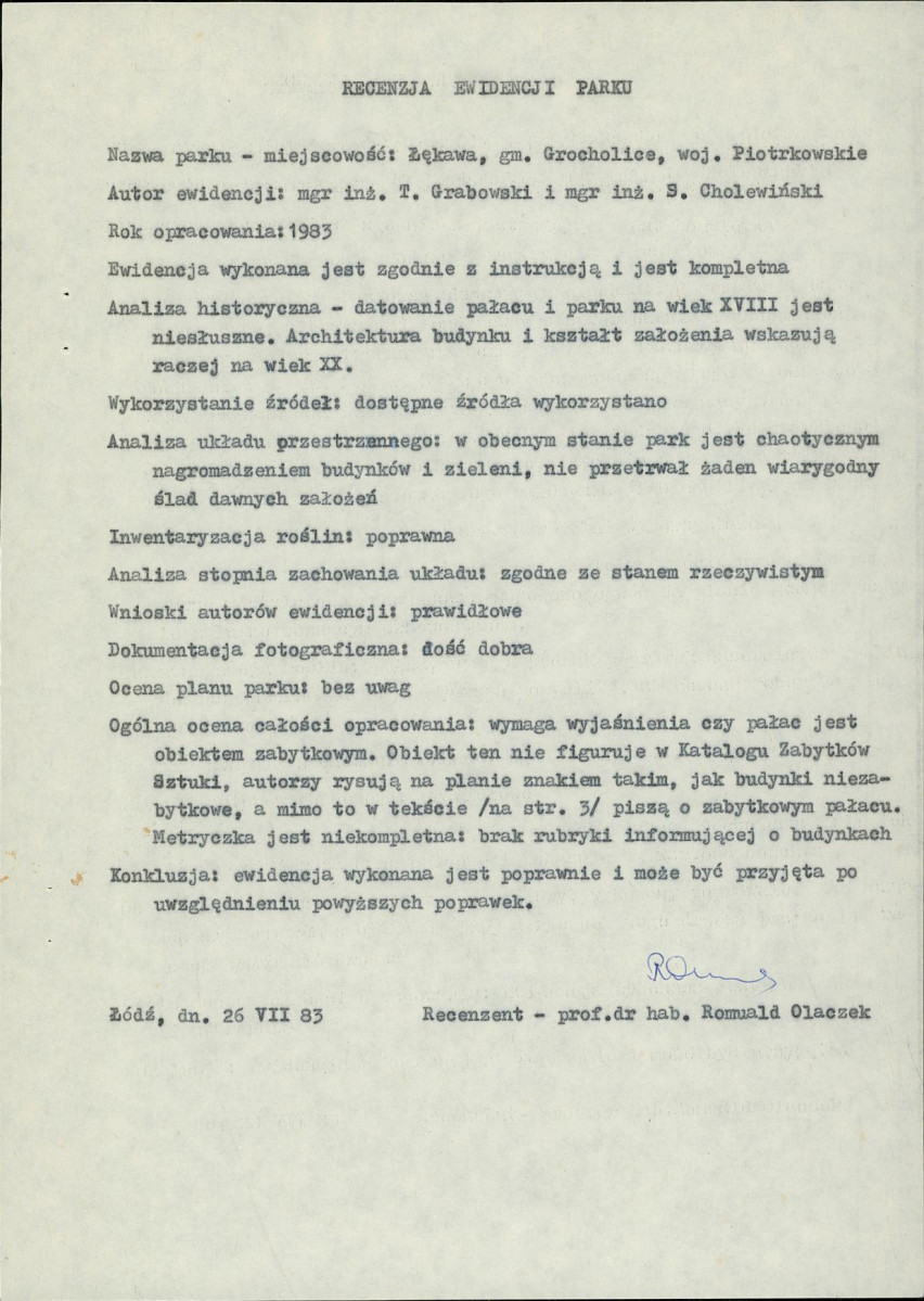 EP - Ewidencja parkowa, skan nr 6