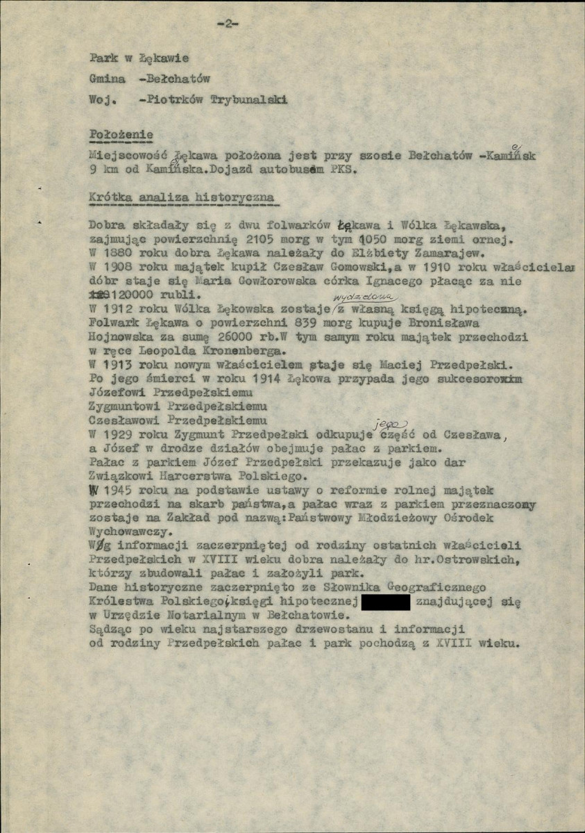 EP - Ewidencja parkowa, skan nr 9